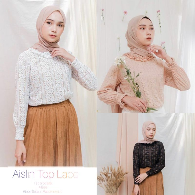 brukat top / atasan brukat / brukat atasan