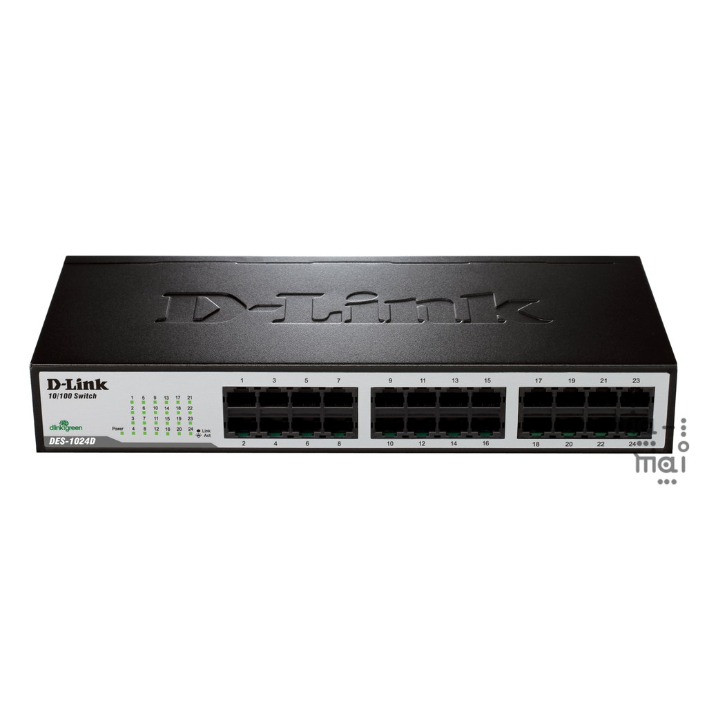 D-Link Switch DES-1024D 24-port 10/100M Unmanaged Standalone Switch