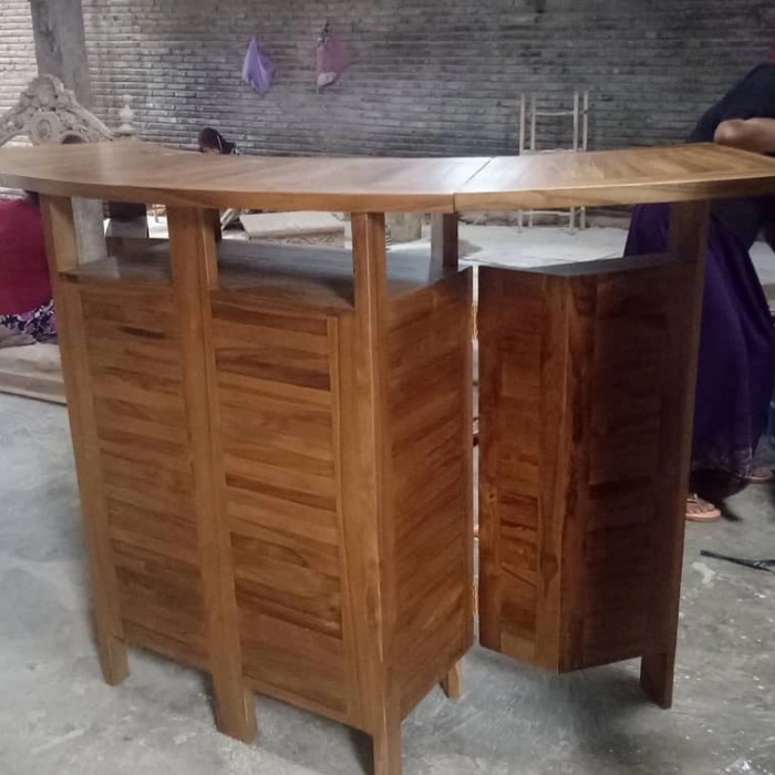 MEJA MINI BAR MINIMALIS LIPAT