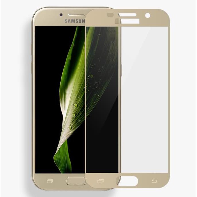 NEW TEMPERED GLASS FULL 3D SAMSUNG A3 2017 A320 ANTI GORES CURVED WARNA - HITAM MILENIA