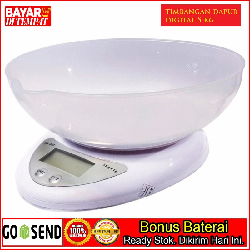 Timbangan Dapur 5kg Timbangan Mangkok / Timbangan Digital Kichen Scale