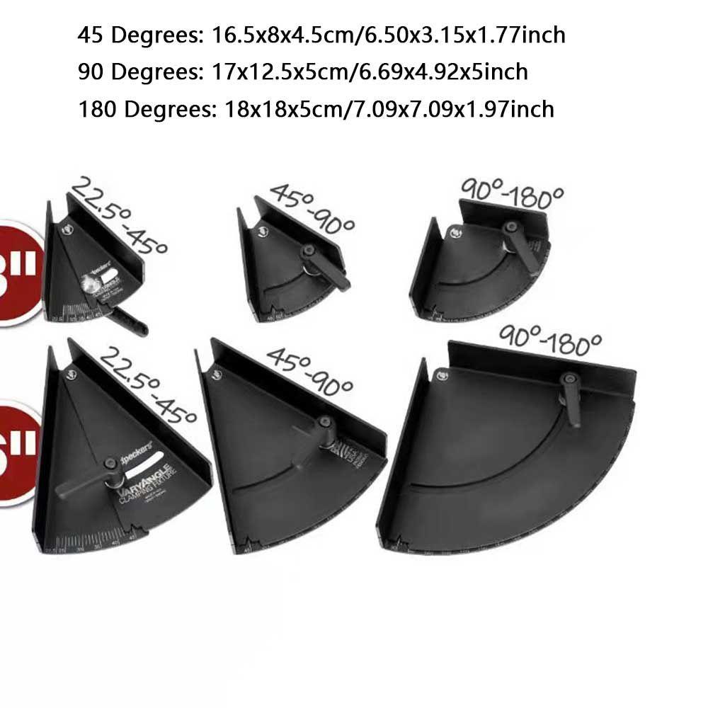 Jepit Sudut SOLIGHTER Variable45°/90°/180° Angle Finder Klem Sudut Busur Derajat Corner Clamp