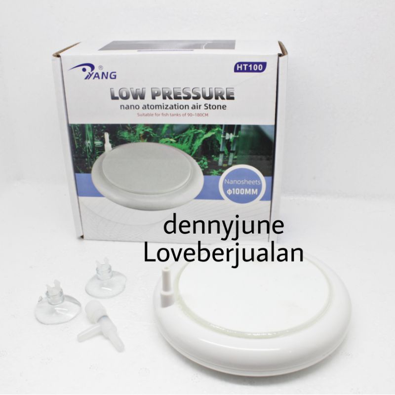 Low Pressure Nano Air Stone YANG HT50 HT100 HT150 diameter 5cm 10cm 15cm Batu Gelembung Udara Nano