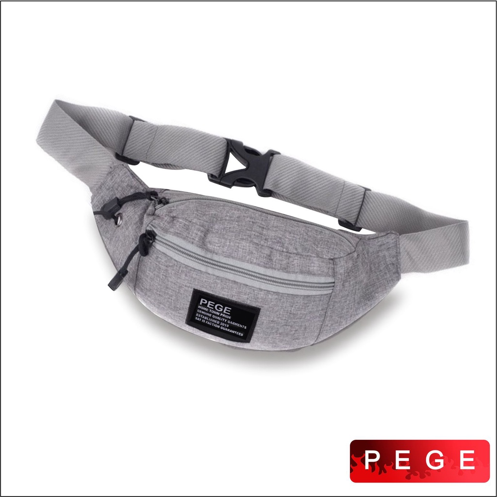 Tas Pinggang Waistbag Denim Pria Wanita Unisex Slempang Distro Cowok Kasual Keren - PG 8865