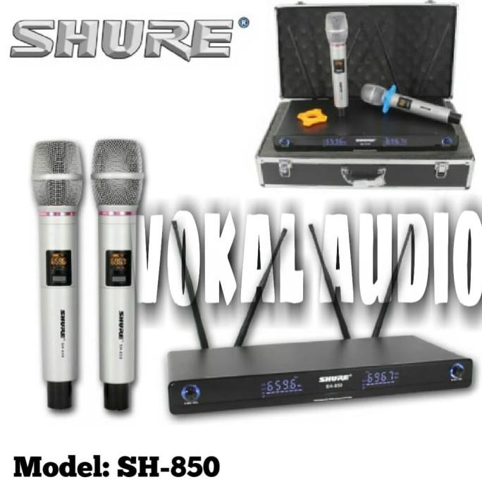Microphone SHURE Mic Wireless Handheld SH 850 Original Star Seller