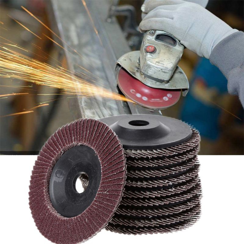 Flap Sanding Discs Efficient Hard Wearing 10pcs 100mm Grinding Wheel Emery Cloth Metal Grind Shopee Indonesia