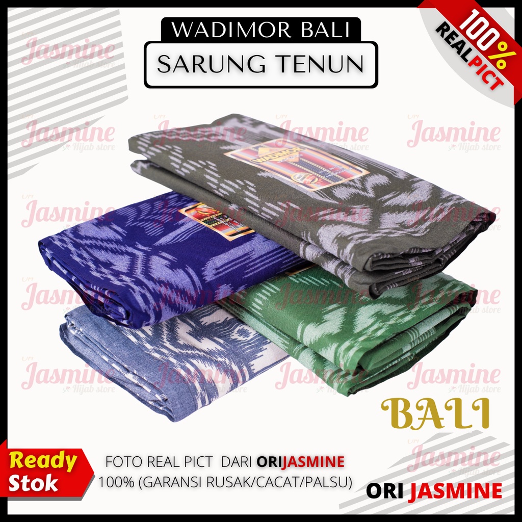 Sarung Wadimor Motif Bali Kain Sarung Pria Tenun Tradisional Premium Dewasa Sholat Daerah Jawa Pria