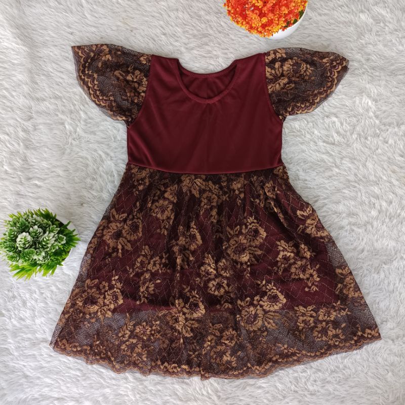 Dres Burkat anak Usia 2-4 tahun / Dres Anak Perempuan