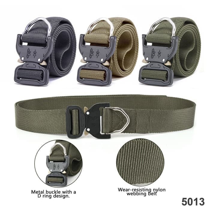 Ikat Pinggang Helikon Tactical Belt/ Sabuk Taktis Kopel Besi - Cokelat