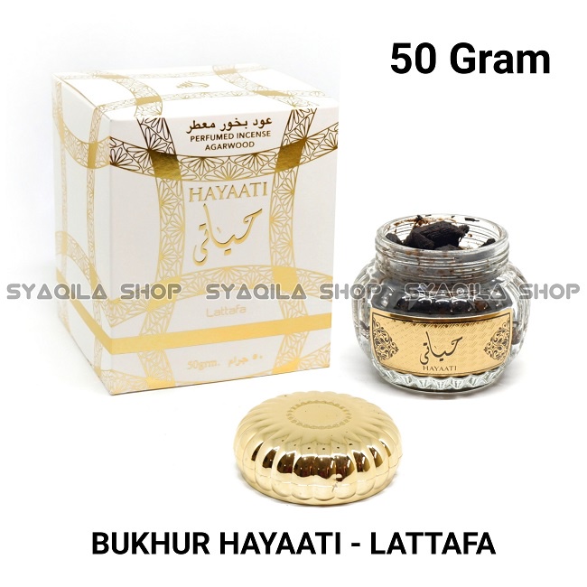 Bukhur Hayaati Lattafa Bakhour Hayati Latafa Buhur Dupa Arab Menyan Impor Dubai Pengharum Aromaterapi 50 GRam