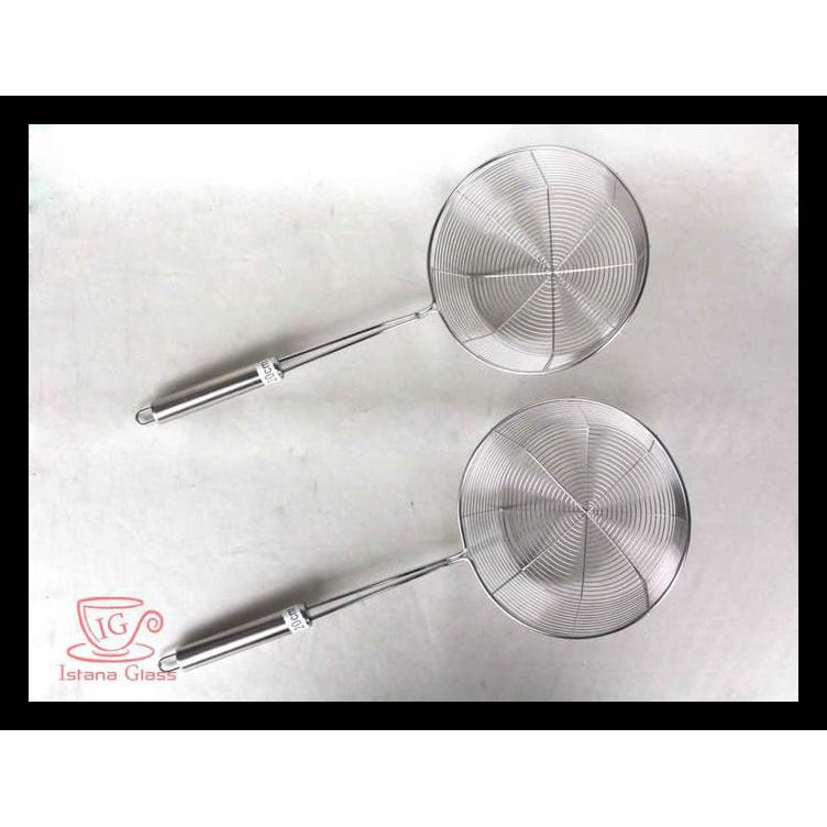 Serok Mie Mangkok 18Cm Saringan Parabola Jaring Gorengan Stainless Terlengkap