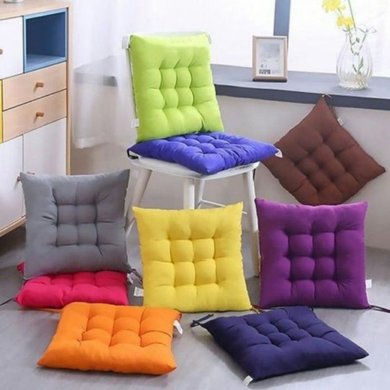 Bantal Duduk Kotak Kursi Kayu 35x35cm - isi dakron silicon