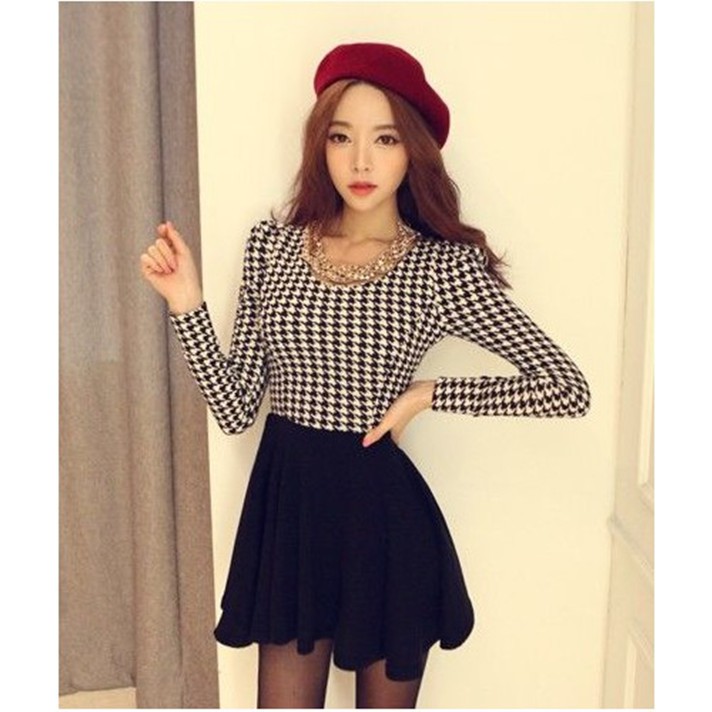 KOR-75 dress party baju terusan wanita import korea kpop idol jepang