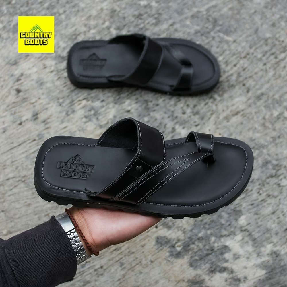 Sandal Kulit Contryboot. Sandal Selop Kulit Pria. Sendal Cowok Roger. Sandal Lebaran Formal Santai