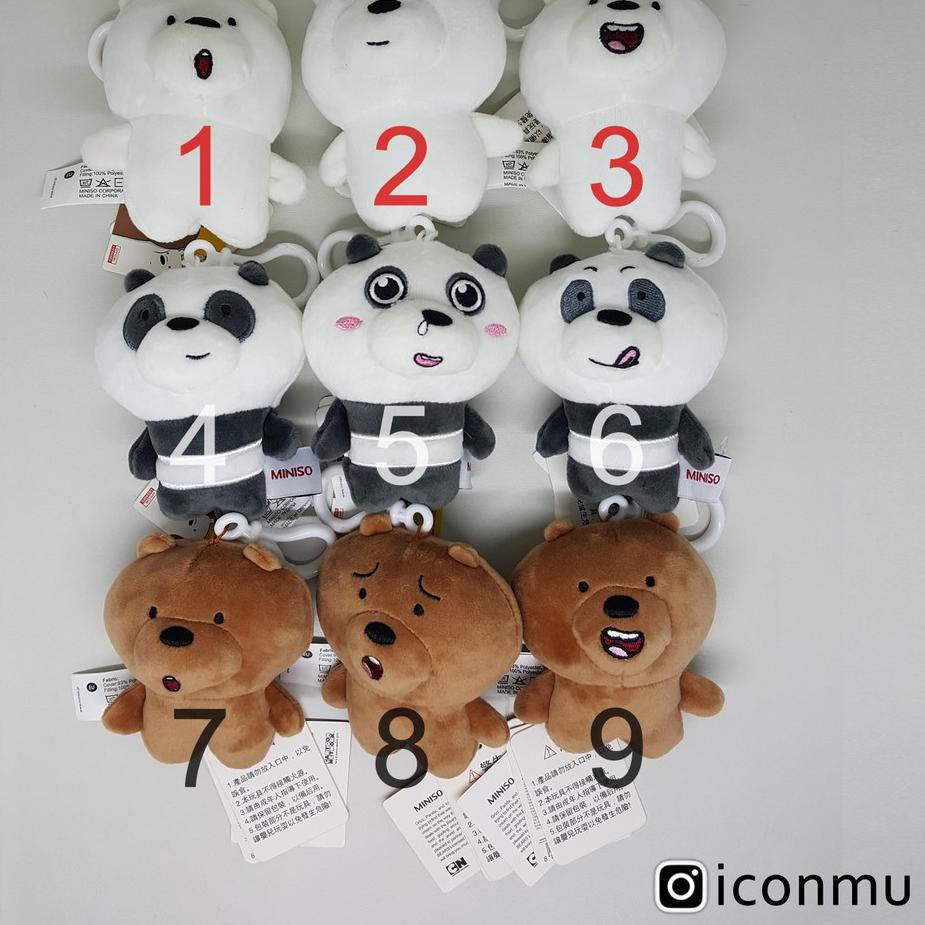 Gantungan Kunci WBB We Bare Bears Cute Character Charm ..,..