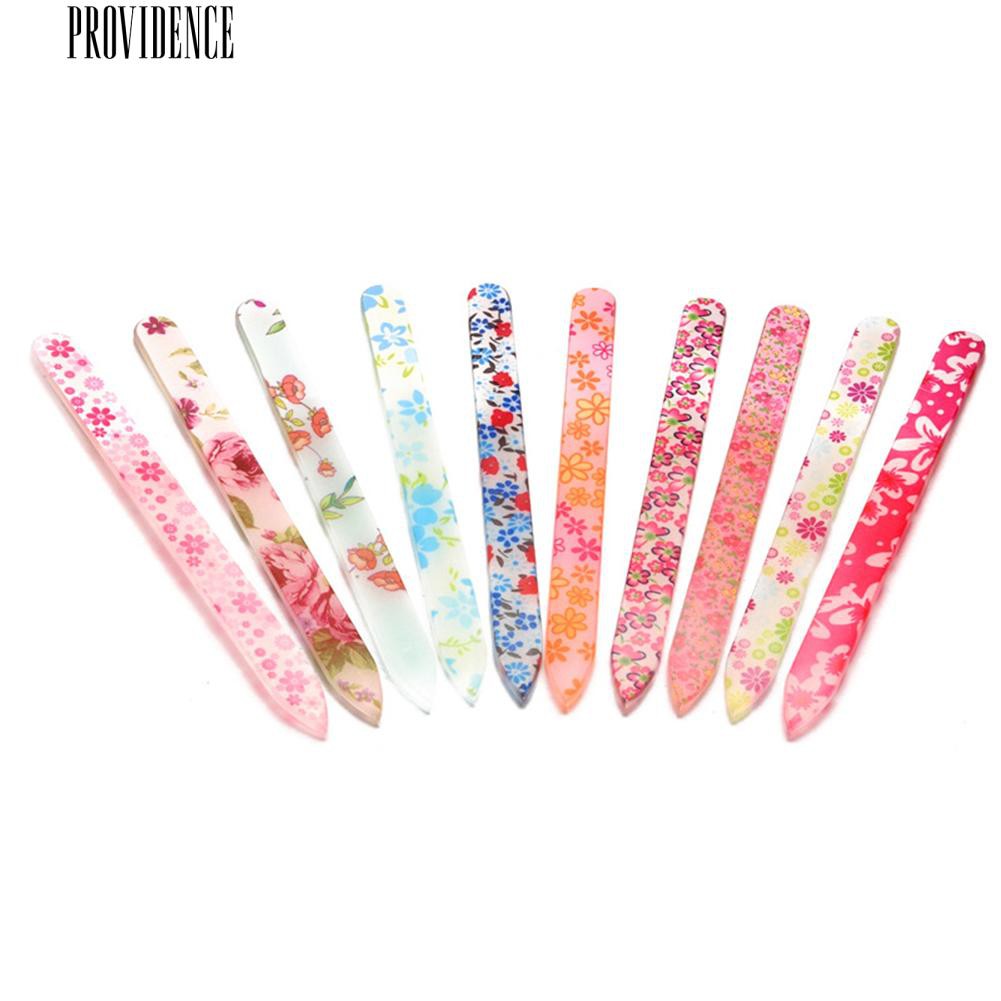 [Bayar Di Tempat] Profesional Durable Glass Nail Art File Buffer Manicure Perangkat Polisher Tool