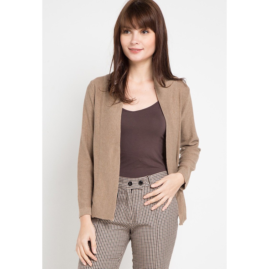 Noir Sur Blanc Tyrol Cardigan Brown Melange