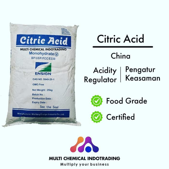 

CITRIC ACID CITRUN ASAM SITRUS EX. CHINA || 500 GR.