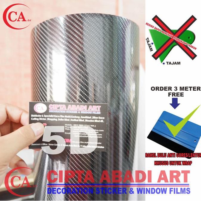 TOP STICKER / STIKER CARBON FIBER 5D SUPER GLOSSY , D2M ...