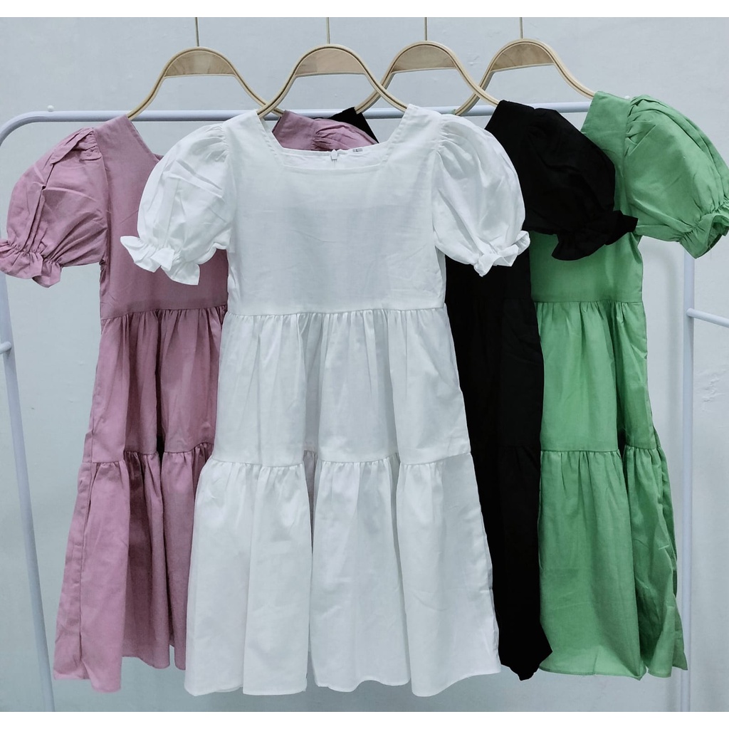 Jimmedy.id - Dress Anak Perempuan Kekinian Umur 3-7 Tahun Bahan Katun