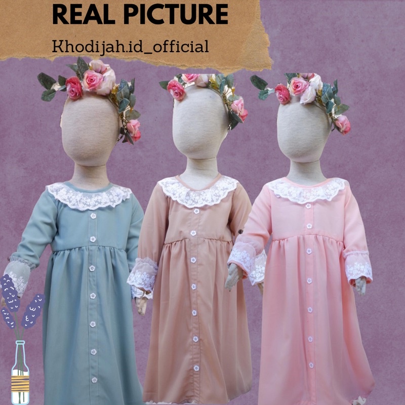 MONALISA gamis baju dress baju anak gamis anak gamis brokat anak jilbab anak atasan setelan anak
