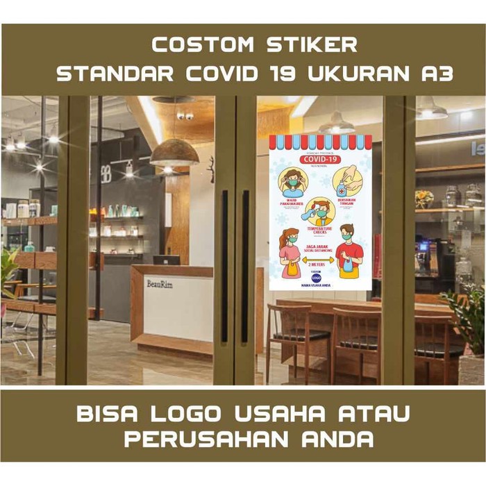 

COSTOM STIKER PROTOKOL COVID UKURAN A3
