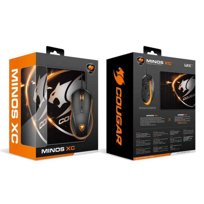 COUGAR MOUSE MINOS XC COMBO MOUSEPAD Gaming Gear Combo