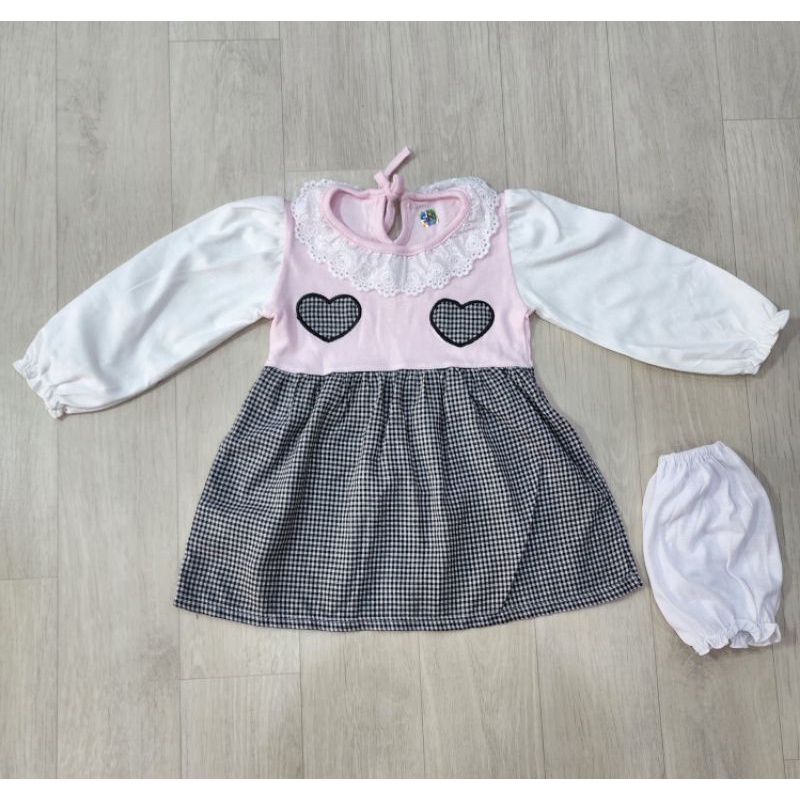 sofiebabyshop set dress tangan panjang