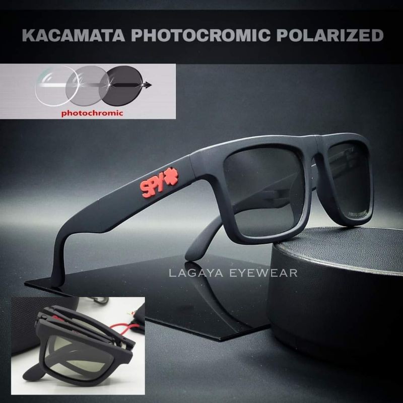 KACAMATA FASHION SPORT AKSESORIS TERBARU LENSA POLARIZED  PHOTOCROMIC ANTISILAU ANTIRADIASI FRAME PO