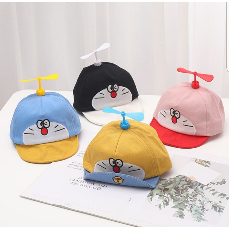 TOPI DORAEMON BALING BIRU Lucu Nyaman dan Fashion 6 - 4 Tahun VC