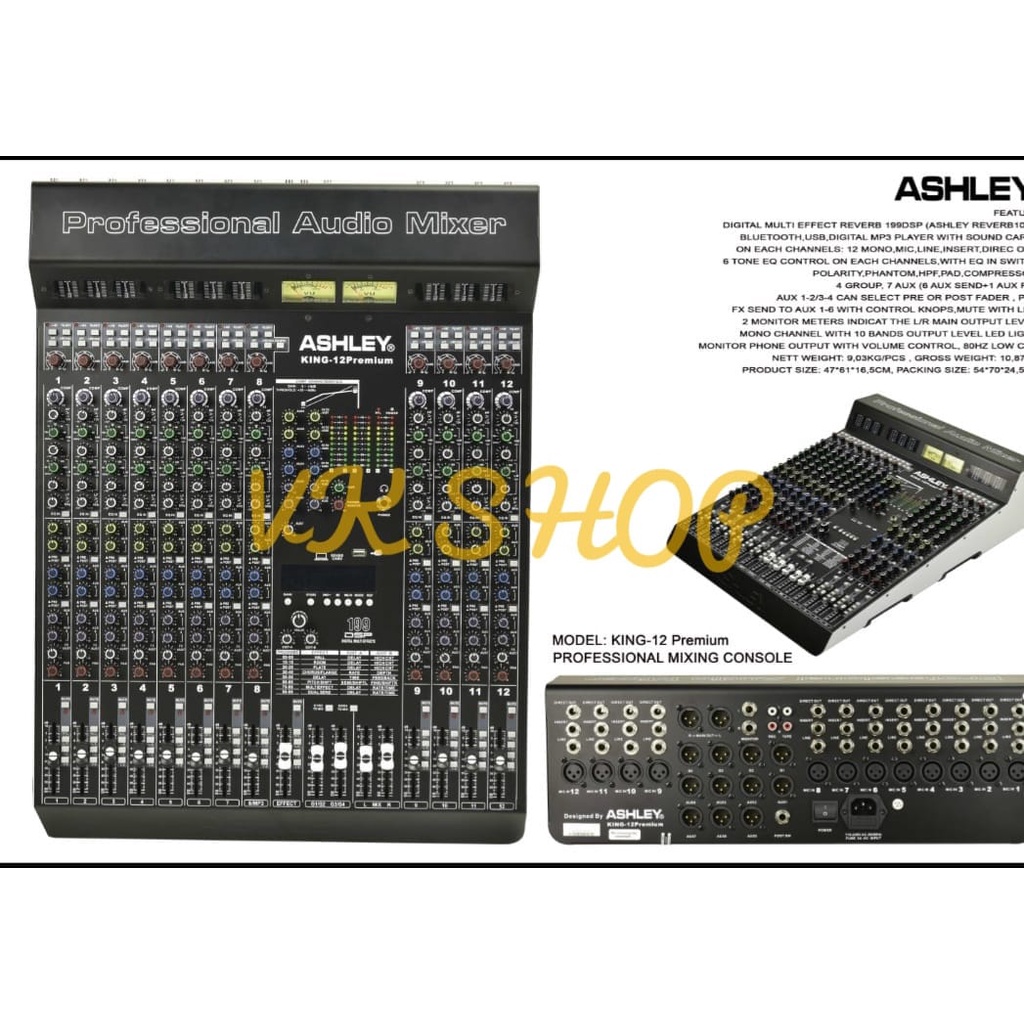 MIXER ASHLEY KING 12 PREMIUM KING12 PREMIUM KING12PREMIUM ORIGINAL