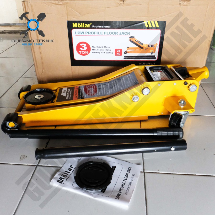 DONGKRAK BUAYA LOWER 3 TON 2 PUMP MOLLAR