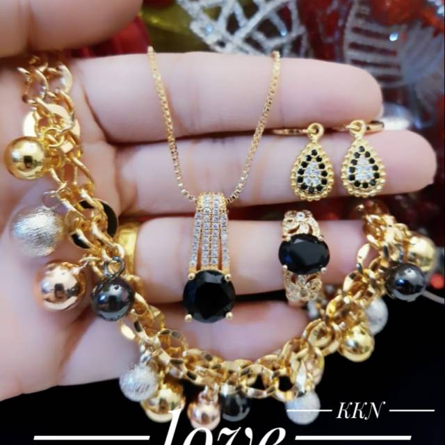 Xuping set perhiasan lapis emas 24k 0731k