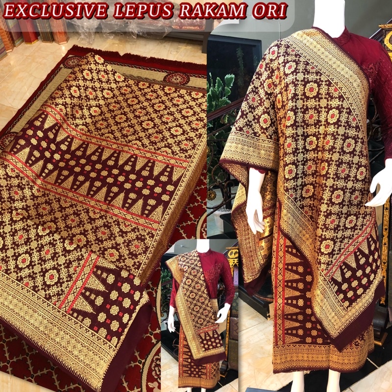 SPESIAL EXCLUSIVE  Songket Lepus Rakam Berlian ORI /Songket tenun palembang asli tenun tangan ilham 