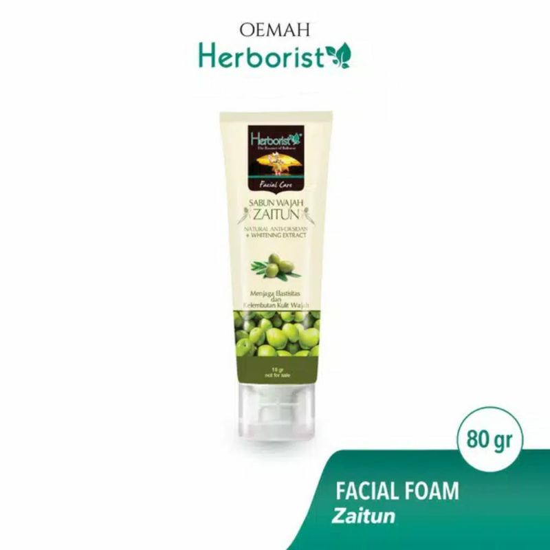 HERBORIST Facial Foam Zaitun 80 gr | Sabun Wajah