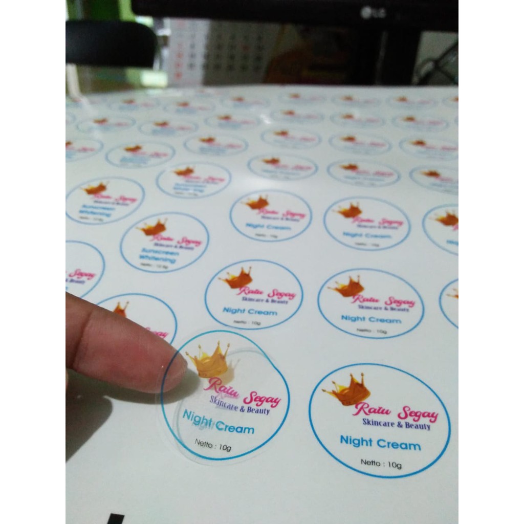 Cetak Stiker Vinyl / Cetak Stiker Label Kemasan / Label Usaha Makanan / Cetak Label Minuman