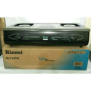 Kompor Gas 2 Tungku Rinnai RI-712TG / RI712TG Turbo Burner Terlaris