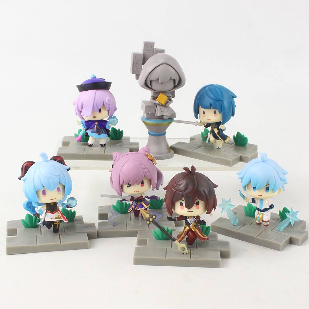 Mainan Action Figure Anime Genshin Impact Liyue Battlefield Heroes 2 Untuk Hadiah Fans