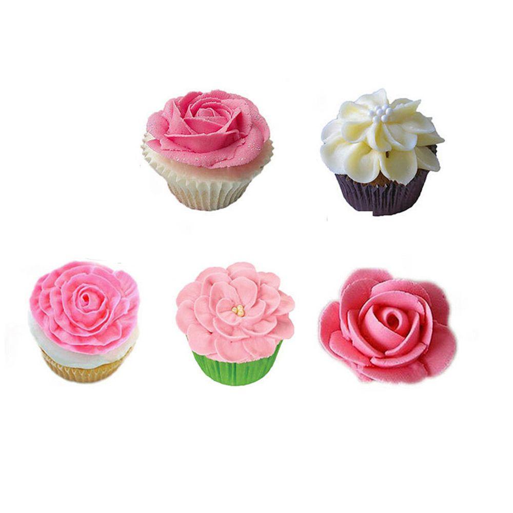 Populer 3PCS Icing Piping Nozzle DIY Bakery Pastry Tips Stainless Steel Dekorasi Kue Cetakan Kue