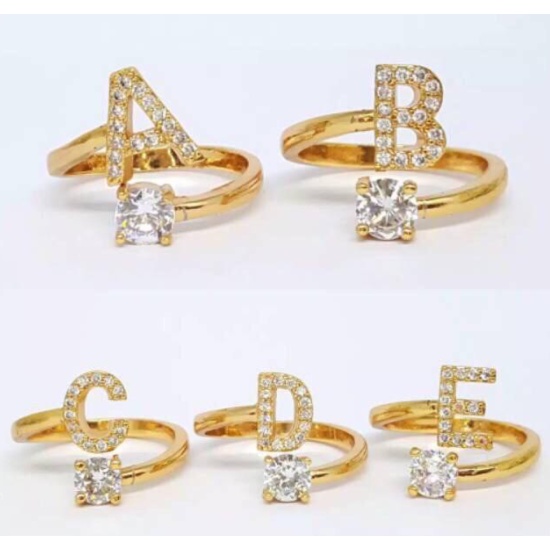 READY Cincin xuping / Cincin huruf Xuping A-Z