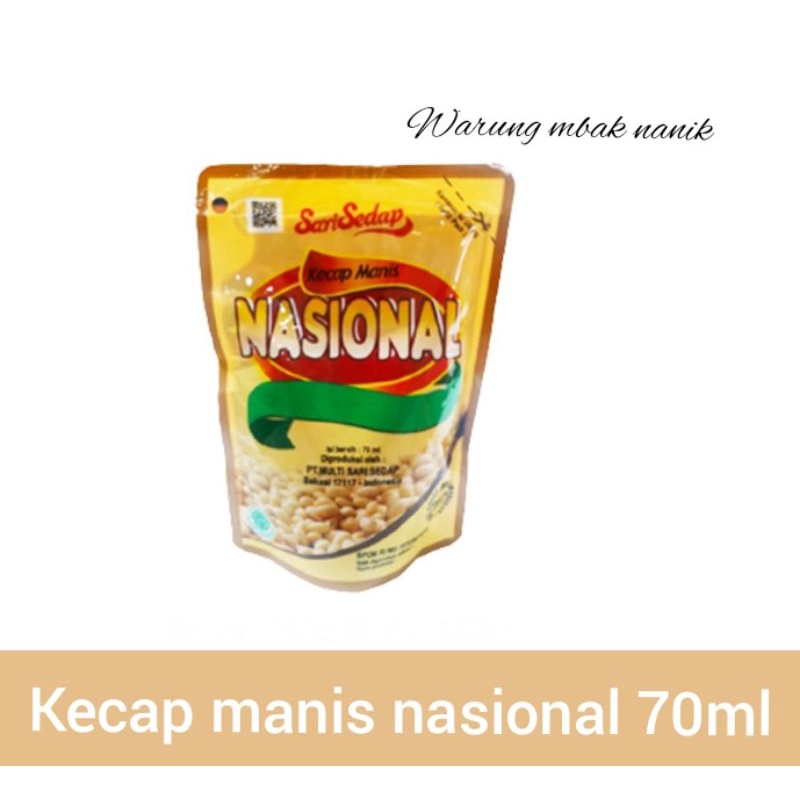 

Kecap Manis nasional Sari sedap kecil refil 70ml