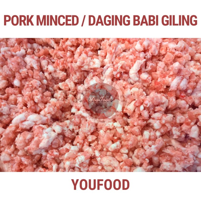 

PORK MINCED / Daging Giling Babi Bali Frozen - Babi Bali - 1 kg
