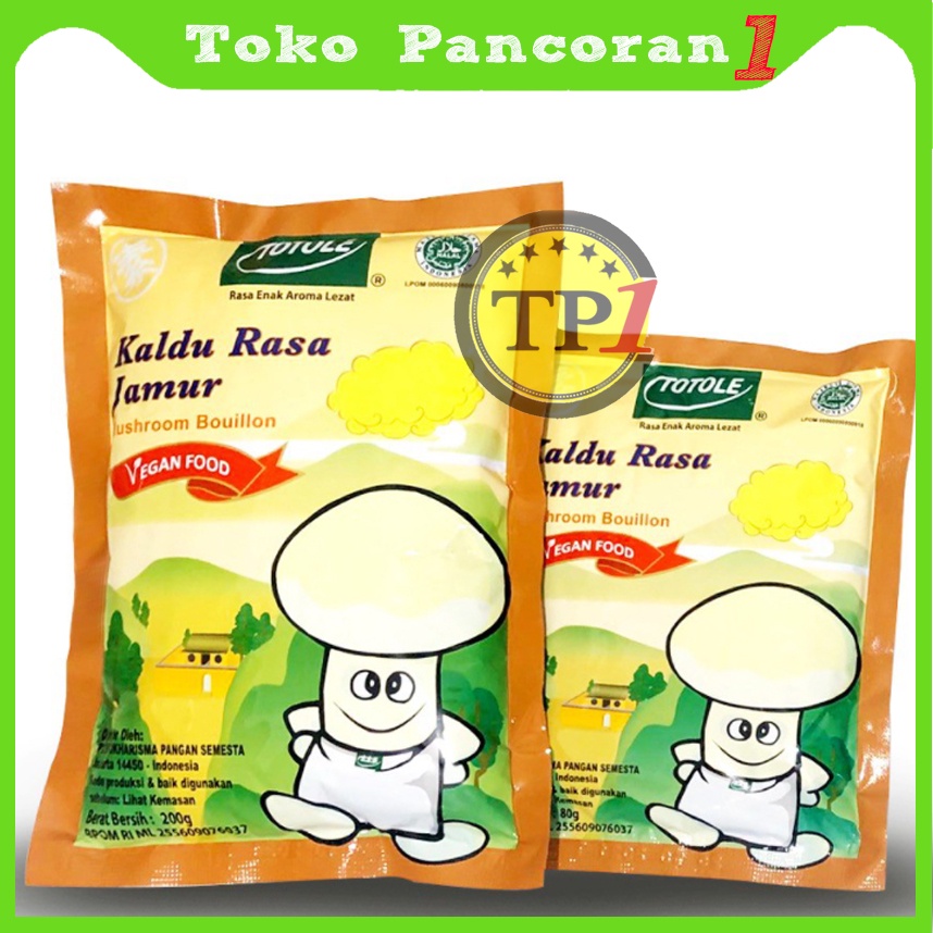 TOTOLE 200Gr/Kaldu Jamur Perisa/Jamur Mushroom Powder /Vegan Food/ Penyedap Makanan