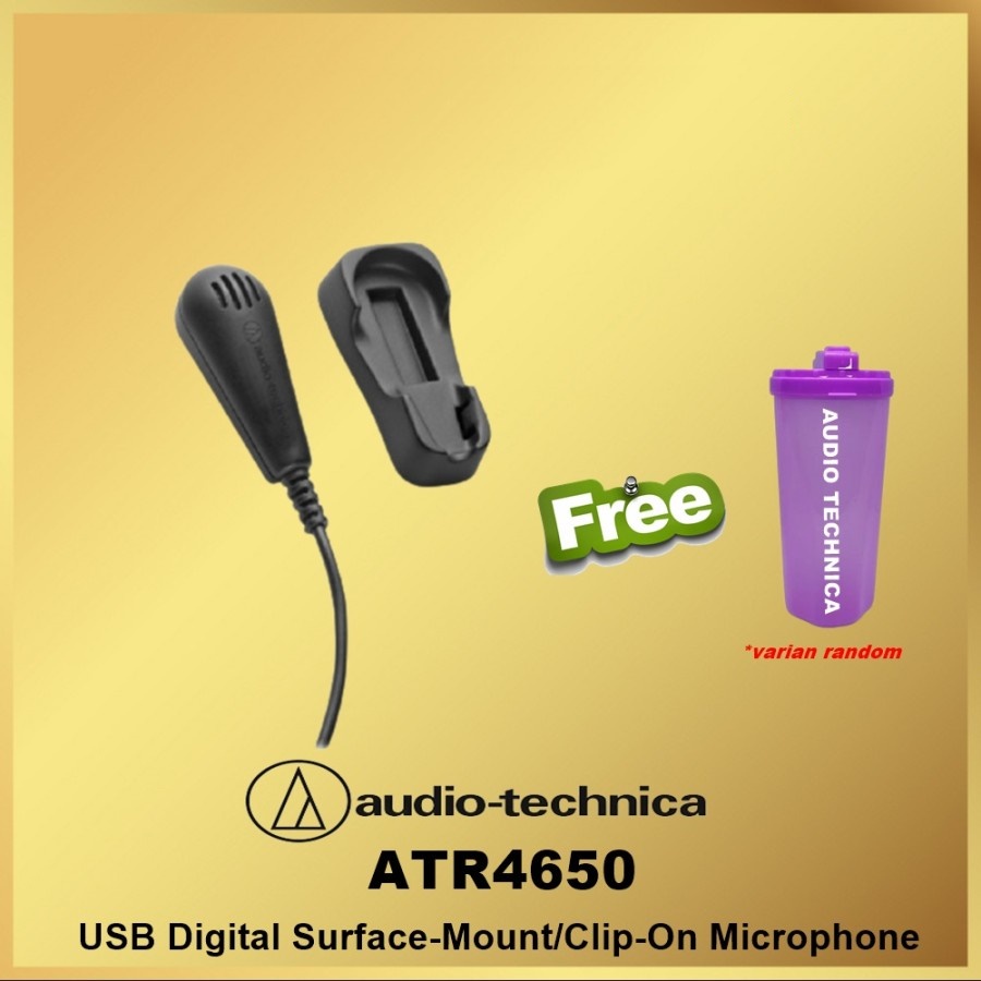 Audio Technica ATR4650 USB Digital Clip-On Microphone ATR 4650