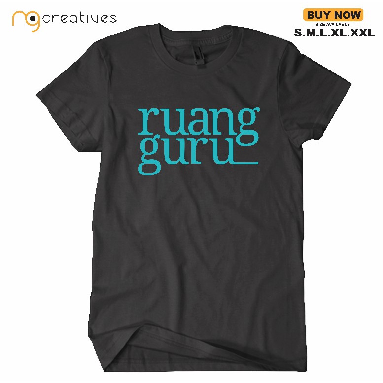 Baju RuangGuru/Kaos Eksklusif Merchandise/Tshrit Terlaris/Distro Premium ng.creatives