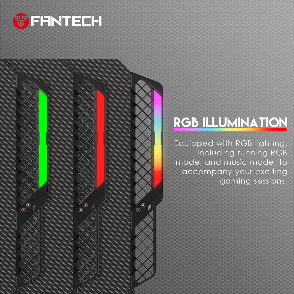 Fantech GD711 RGB Gaming Desk / Meja komputer