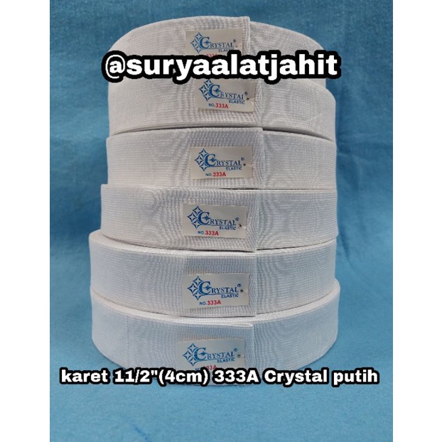 Karet Crystal 11/2in (4cm) CR 333A Putih =rp.31.500/1pcs