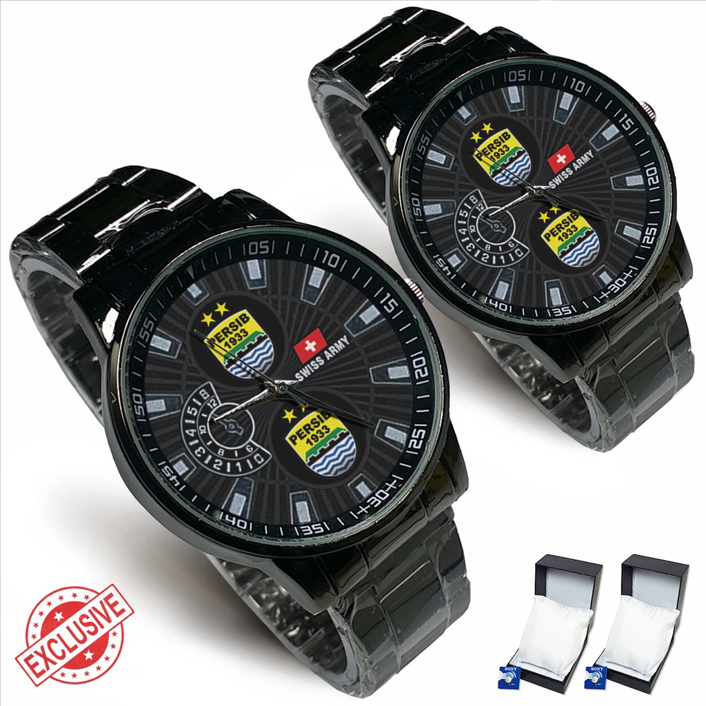 Jam Tangan Rantai Couple Logo PERSIB (Cool)