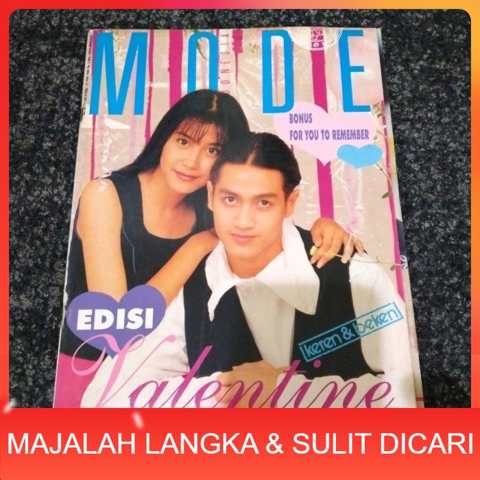 Majalah MODE INDONESIA No.3 Feb 1995 FERRY IRAWAN & FEBBY (RARE ITEM) Langka