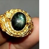 batu permata black saphire star 12